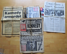 Ordner mit Zeitungen/+Ausschnitten Ermordung J.F. Kennedy 1963/1964,1990