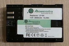 LP-E6 Ersatzakku zu EOS 60D 60Da 70D 80D 5D Mark II III 6D 7D 2600mah