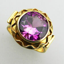 Jugendstil  - Sehr schöner 585er Goldring mit Alexandrit Imitat D156