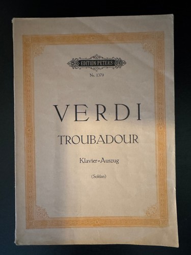 Verdi troubadour klavier - verdi,