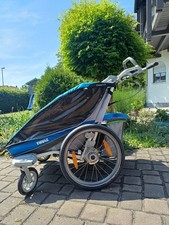 Thule Chariot CX 2-Sitzer In blau mit Zubehör, sehr guter Zustand