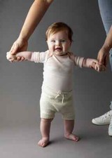 handgestrickte Baby Shorts Hose Pumphose Strick Windelhülle Strampler Stoffwindel