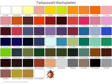 Wachsplatten 10 Stück