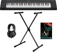 Yamaha Piaggero NP-15 Portable Stage Piano Set Klavier Ständer Kopfhörer Schule