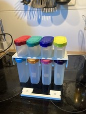 Tupperware Gewürzregal , bunt, 4 Gewürzzwerge+4 Gewürzriesen, gebraucht