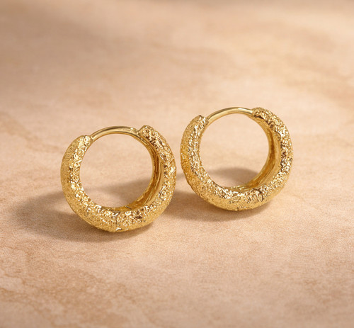 Damen ohringe gold mit - gold,