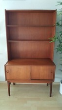 Danish Highboard Mid Century Teak Kommode Schrank