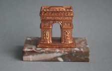 Paris Triumphbogen-Arc de Triomphe-Metall Spritzguss Souvenir Mini Modell-Marmor
