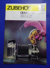 Exakta RTL VX 1000 Dresden Katalog Prospekt Broschüre DDR Werbung
