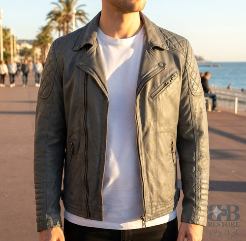 Review lederjacke herren grau - lederjacke,