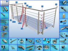 Edelstahl Geländer Balkon