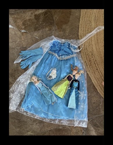 Elsa kleid mit puppen - mit,