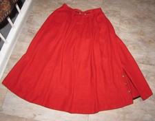 Landhausmode Trachtenrock rot