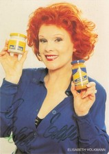 Elisabeth Volkmann Autogramm Autogrammkarte Original Signiert Schauspielerin RAR