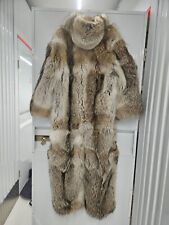 Overall Kojote Coyote Fell Pelz Mantel Unisex  Echtfell Herren men fur snowsuit