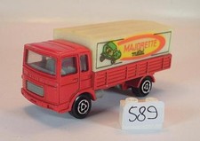 Majorette 1/100 Saviem LKW Pritsche/Plane Eigenwerbung Bodenplatte grau #589