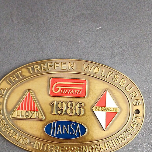 Plakette int treffen - plakette, 12.