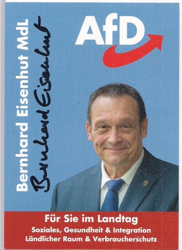 Autogramm bernhard eisenhut - autogramm,