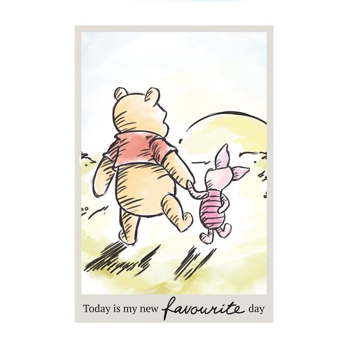 Wandbild winnie pooh today - wandbild,