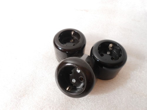 Orig bakelit steckdose schuko - bakelit,