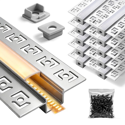 10x led aluminium profil - aluminium,