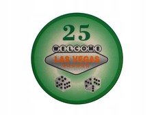 Poker Chip Evergreen Keramik