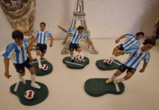 6 Argentinische Nationalmannschaft Fußball Figuren Messi - Tevez - Zanetti ....