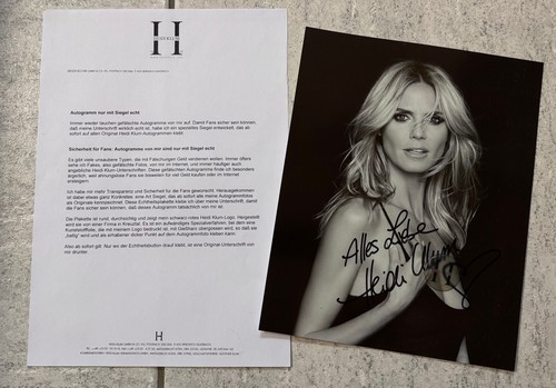Heidi klum autogramm model - klum,