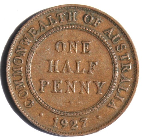Australien half penny 1927 - australien,