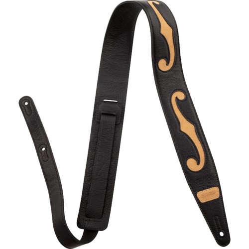 Gretsch holes leather strap - f-holes,
