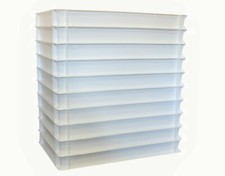 10 Pizzateigbehälter weiß