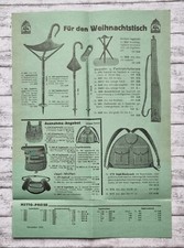 1934 Weihnachten Dornheim Suhl Jagdsitzstock Gewehr Jagdhorn Galyt Werbung Deko