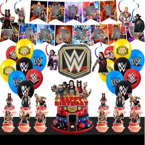 Wrestling match party deko - party, wwe
