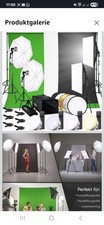 Fotostudio Set XL Hintergrundsystem, Lampen, Softbox,