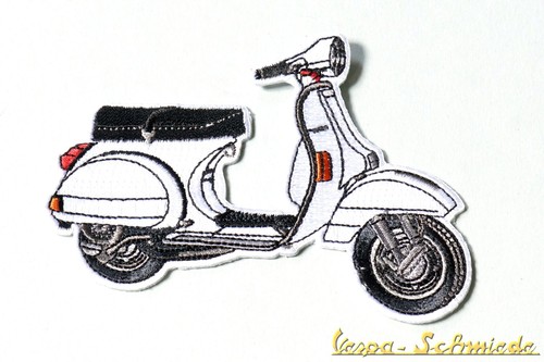 Vespa aufnäher weiß - vespa, "px"
