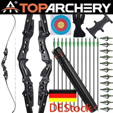 62" Takedown ILF Recurvebogen RH Sportbogen 25-60lbs Bogenschießen Jagd Bogen
