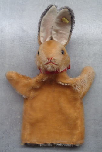 Alte steiff handpuppe hase - alte,