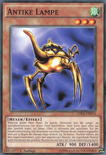 Yugioh antike lampe ldk2 - lampe, ldk2-dek14