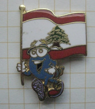 LIBANON / ATLANTA 1996 MASCOT IZZY OLYMPIA FAHNENTRÄGER ..Sport-Pin (164k)