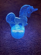 3D Einhorn Nachtlicht | Farbwechselnde LED-Lampe | Touch & Fernbedienung