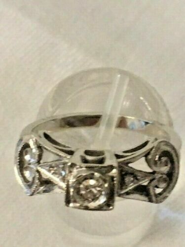 Antiker ring weissgold 10 - antiker,