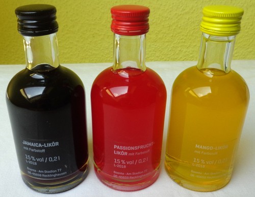 Liköre schwarz rot gold - likÖre,