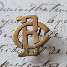 Monogramm Buchstaben Messing