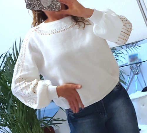 Pullover edel glitzer - pullover,