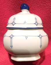 Seltmann Weiden - Zucker Topf blau weiß - Mirabell W . Germany Alt - Top Zustand