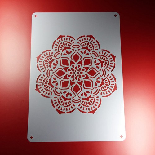 Schablone mandala blume - schablone,