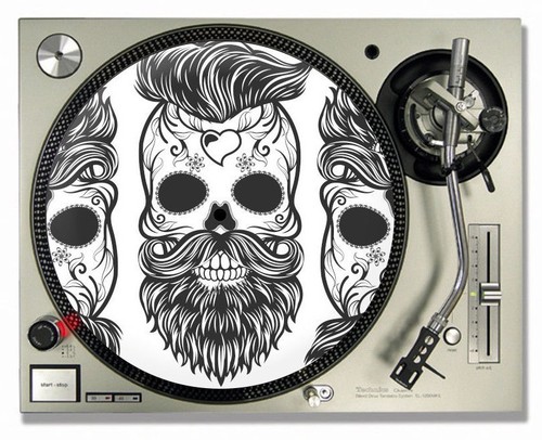 Hipster totenkopf vinyl - hipster,