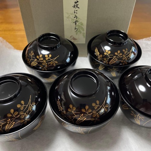 Aizu lackschalen mit deckel - lackschalen,