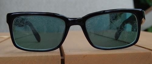 Brillengestell schwarz mit