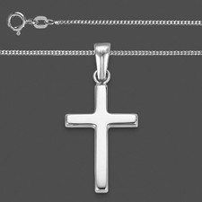 Weiß Gold 585 Kreuz Anhänger